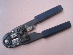 Alicate De Crimpagem Manual Ls-210 N Rj45 Para Cabos De Rede E Pcs, Com Funções De Corte E Crimpagem