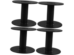 Organizador de Bobinas Plástico para Fios e Cabos, com 4 Peças. Redondas, Duráveis Ergonômicas Facilitar o Enr