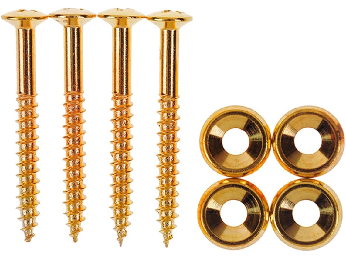 Kit De 4 Buchas De Junção Do Braço Da Guitarra, Parafusos De Montagem Do Braço, Ferragens Para Baixo Com Porcas,