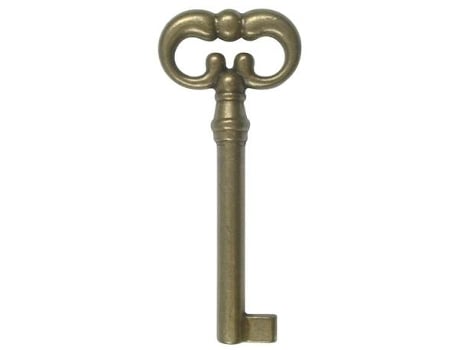 Llave clasica provenzal oro viejo l65 corta. caña 35mm.