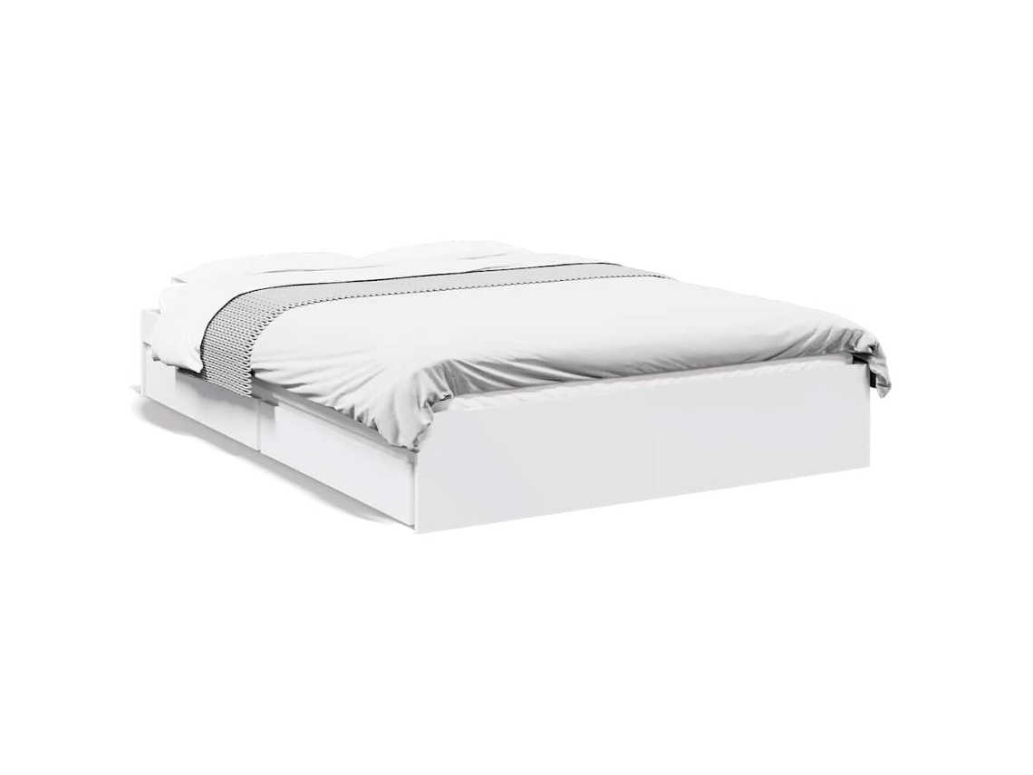 Estrutura de Cama com Gavetas Branco MAISON EXCLUSIVE (120x200 cm)