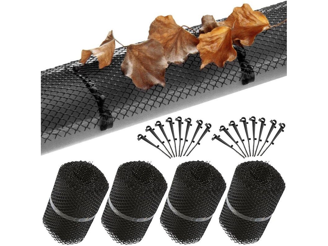 Protetores de Calhas com 60 Clips 16cm*6m Previne Entupimento Nova Line