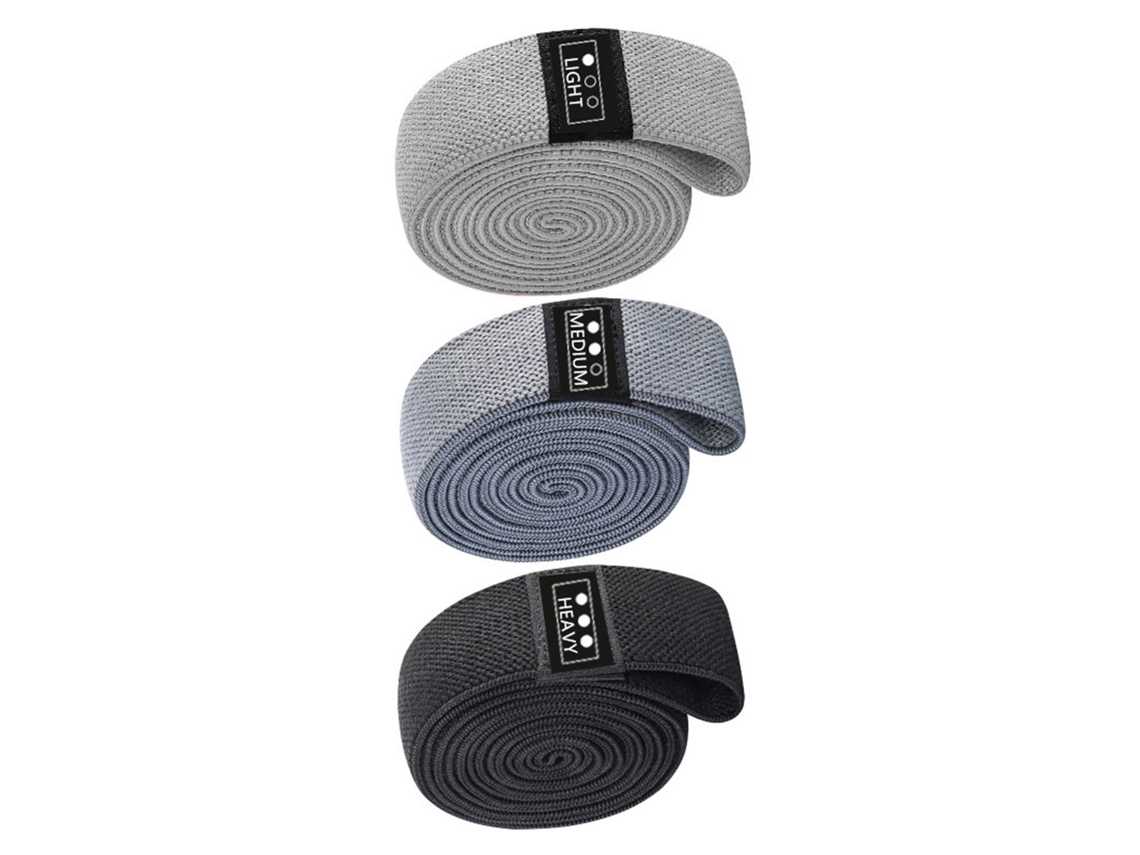 Conjunto De 3 Bandas De Resistência Para Exercícios Esportivos Elasticas Loop Com Bolsa Para Yoga Academia Treino Em Casa