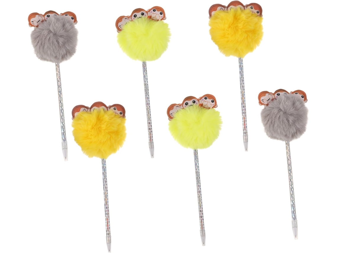 Conjunto De 6 Canetas Em Gel Com Macacos Pelúcia Magiclulu Para