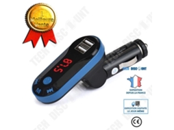 TD® Transmissor FM sem fio Bluetooth para carro - MP3 Player Handsfree Car Kit USB Remote TF SD Card