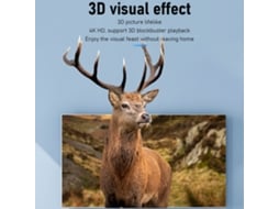 Divisor de Interfaz Multimedia Hd 1 entrada 4 saídas 4k 30hz efectos visuales 3d compatible con múltiples dispositivos