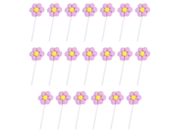 20pcs Topper De Cupcake De Flores