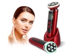Dispositivo De Radiofrequência Massageador Para Cuidados Com A Pele Facial Instrumento De Beleza Corporal Facial Vermelho Bestvite