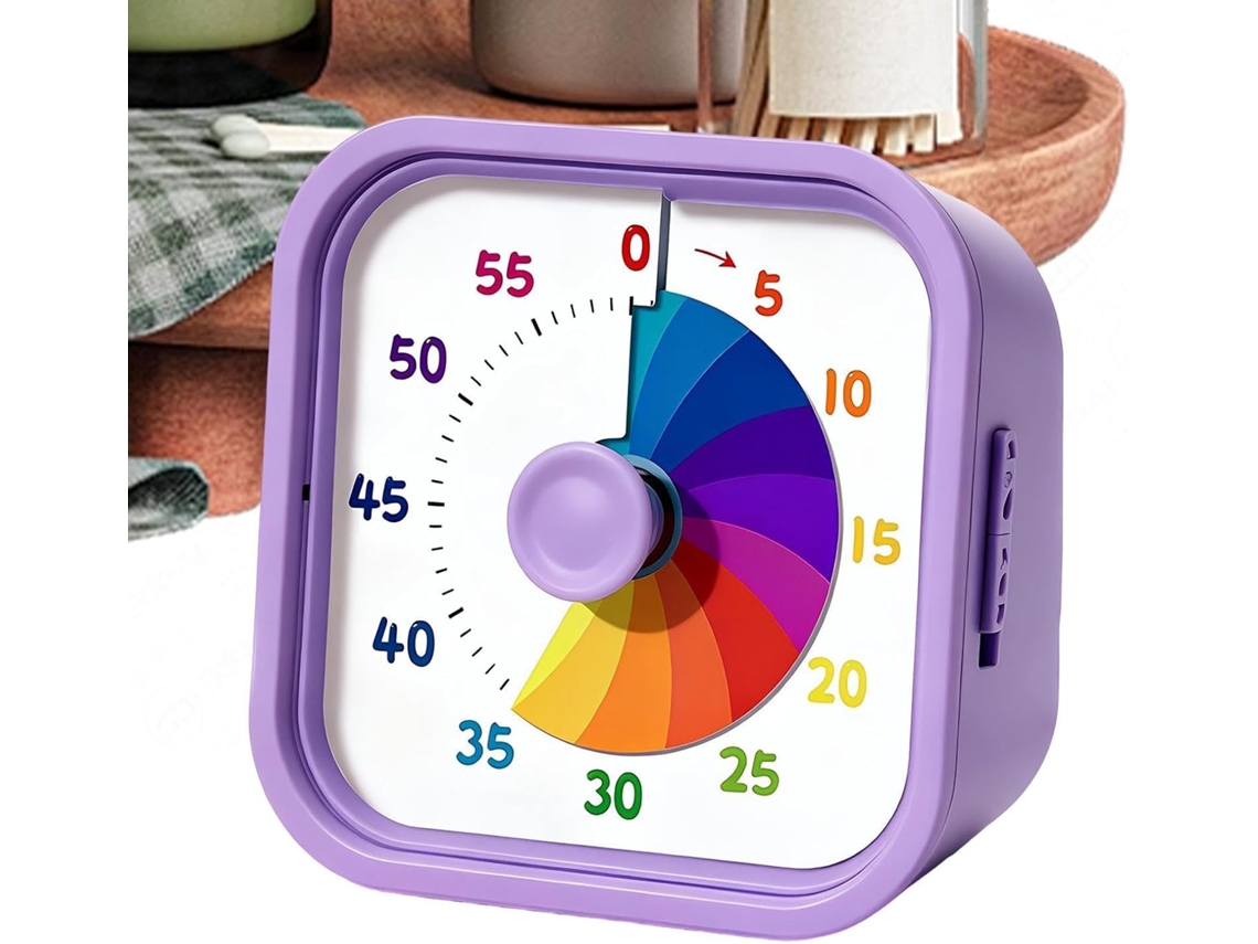 Temporizador Visual Silencioso E Portátil Para Gerenciamento De Tempo.