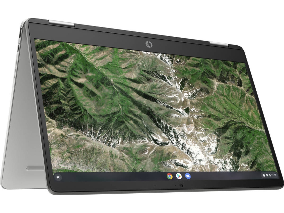 Portátil HP Chromebook x360 14a-ca0001np (14'' - Intel Celeron N4120 - RAM: 4 GB - 64 GB eMMC - Intel UHD Graphics 600)