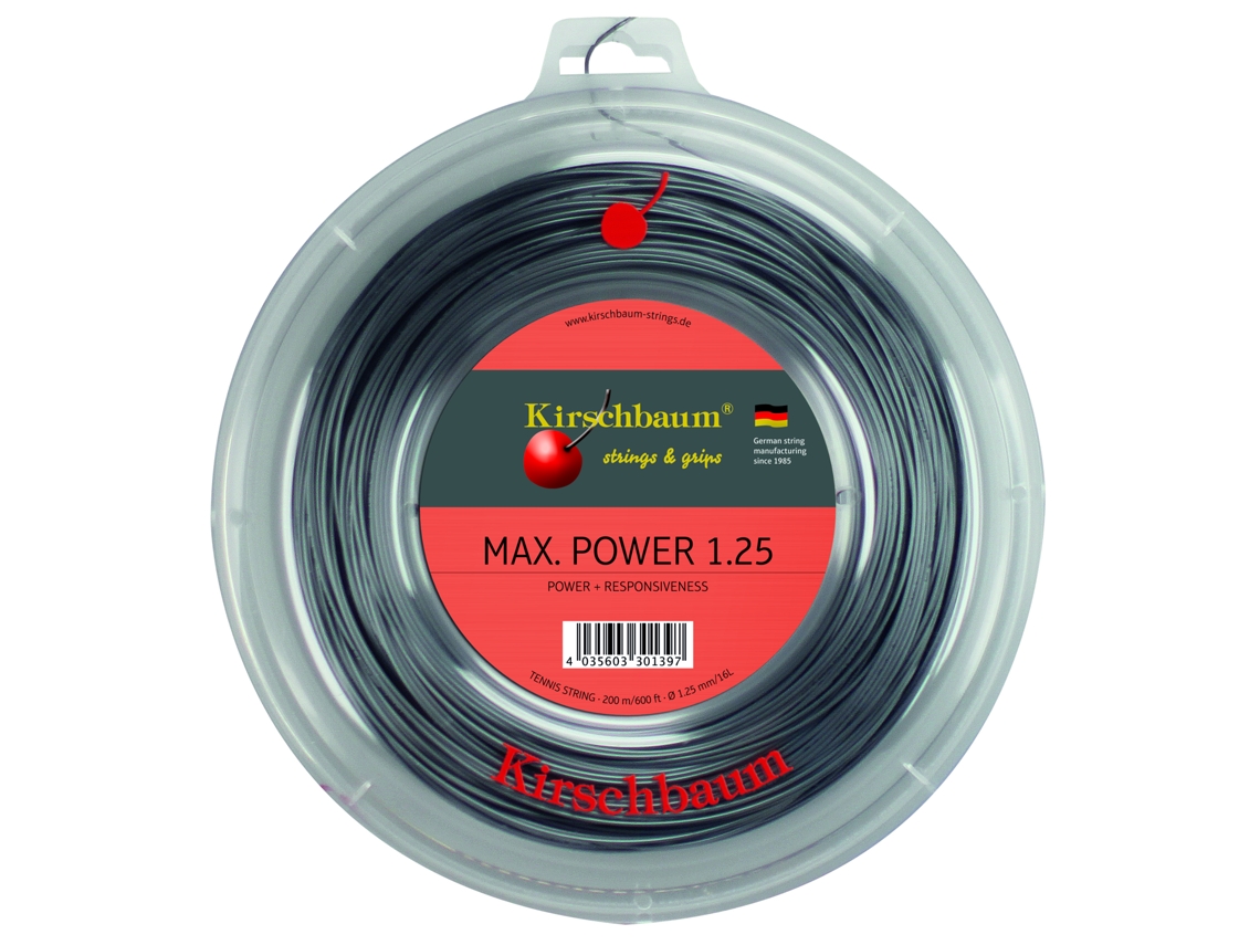 Cordas de ténis KIRSCHBAUM Max Power 200 m