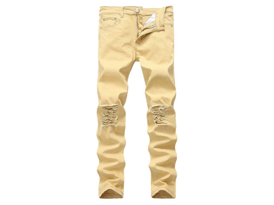 _calças Jeans Masculinas Plus Size 26 42 Ripped Casual Verão 2023 Novo Comprimento Tornozelo