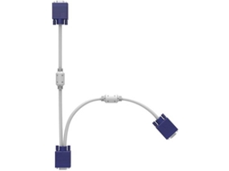 Cabo Adaptador GOEIK 07-VGA-Split-2C-B (1 VGA Macho para 2 Cabos VGA Fêmea)
