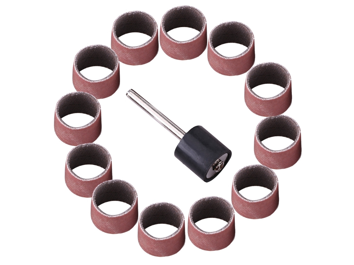 Kit De Lijado De Tambor Com Cintas Mangas Mandril Para Madeira E Artesanato Polido (600)