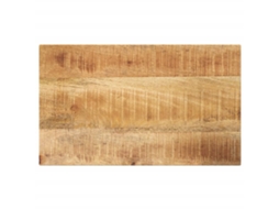 Vidaxl Tampo De Mesa Retangular 50x20x3,8 Cm Mangueira Áspera Maciça