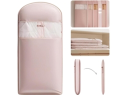 Lurelia Saco Para Roupa, Antipoeira, Impermeável, Com Fecho, Para Têxteis, 58 X 15 X 110 Cm, Rosa/transparente