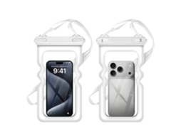 Capa Impermeável Para Celular, Com Design Ondulado Tipo Airbag, 1 Unidade (branca) Czhhmart