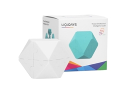 Mali brinquedo de Quebra cabeça Lógico 3d Abs para Crianças Montagem Educativa Presente de Aniversário Branco