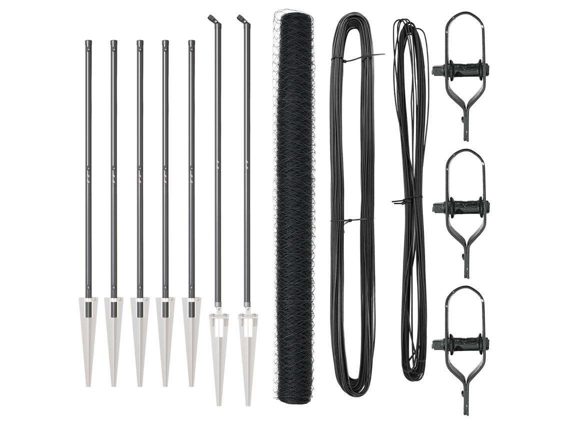 Conjunto 1 Cerca Externa Vidaxl Cinzento Aço (10 X 1,5 M)
