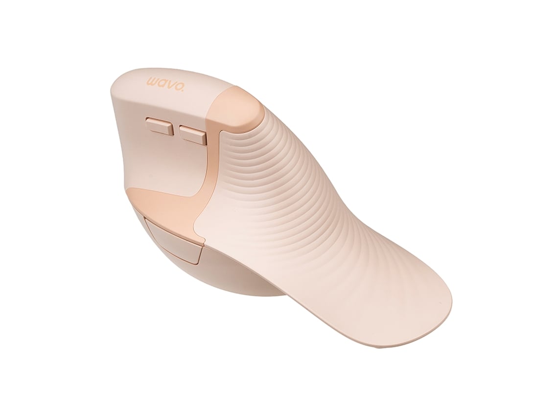 Mouse Ergonômico Sem Fio Bestvite Bluetooth De Modo Duplo, Silencioso E Recarregável Rosa