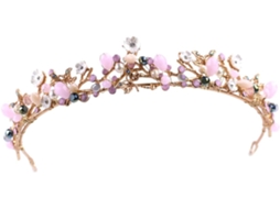 Coroa De Rosas Para Casamento, Tiara Elegante Para Cerimônia E Festa, Acessório Romântico Para Noivas.