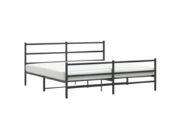 Bed Frame, Bed Frames Vidaxl Preto Aço (200 X 200 Cm)