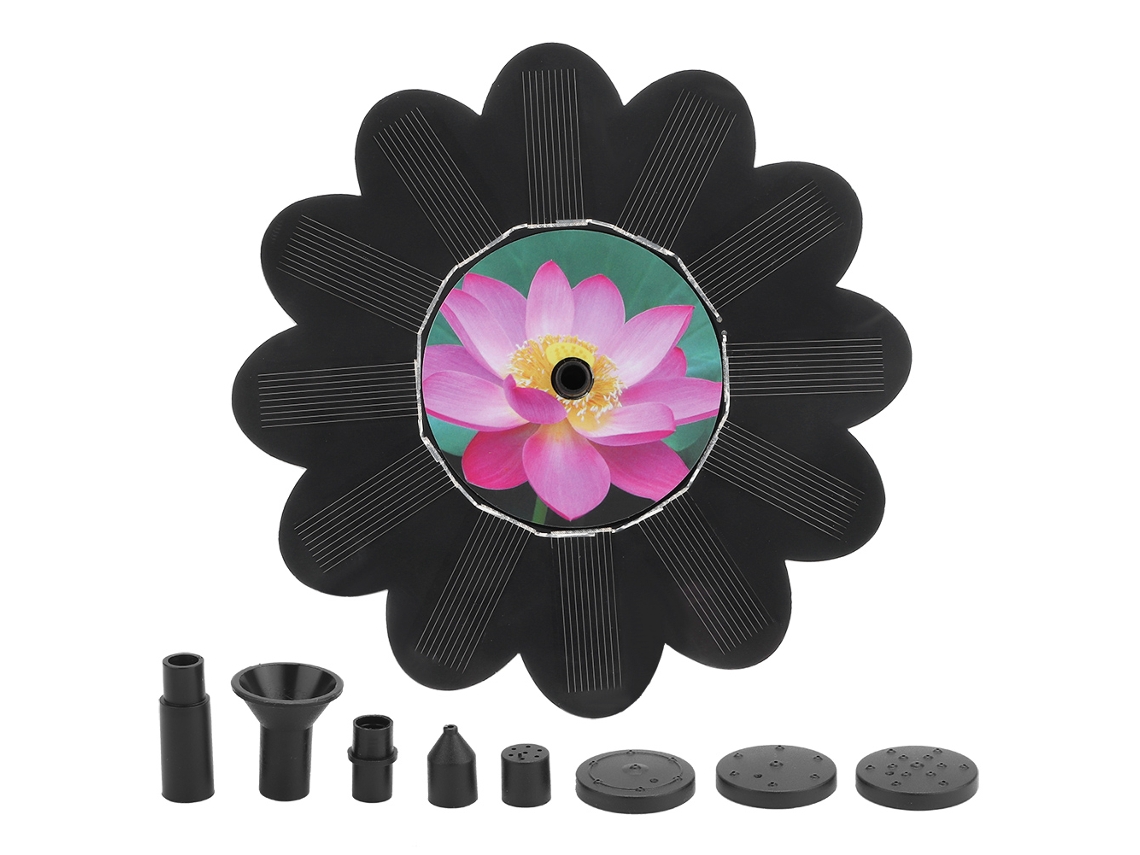 Fonte Solar com Bomba de Água 6v 1.4w para Decoração Paisagística | S/MARCA