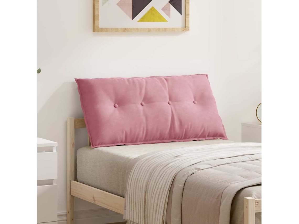 Vidaxl Travesseiro Para Costas Rosa 100 X 50 Cm