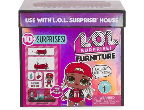Boneca  Surprise! Furniture with Cozy Coupe & M.C. Swag