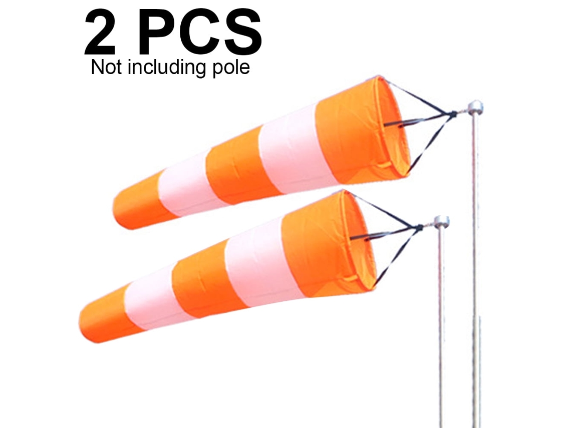 Manga De Viento De Poliéster (naranja/blanco)