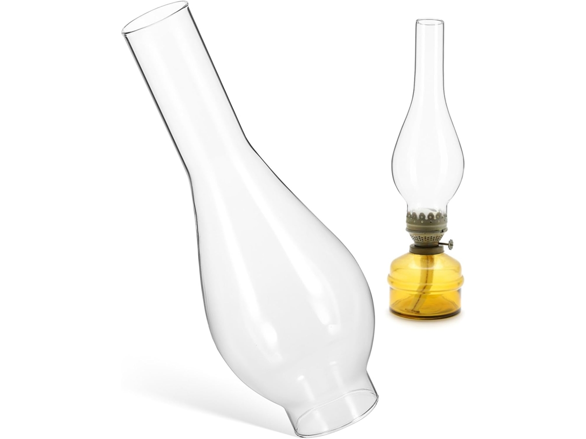 Vidro Transparente para Lamparina a Óleo Comprida, Resistente a Altas Temperaturas, Substituto para Chaminé. SFUSHOS