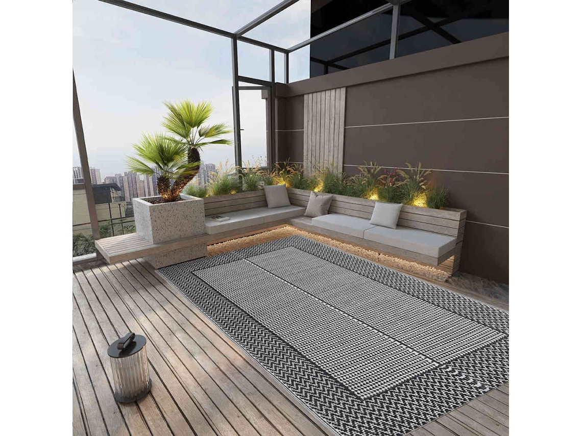 Vidaxl Tapete De Exterior 190x290 Cm Arakil Pp Cinzento