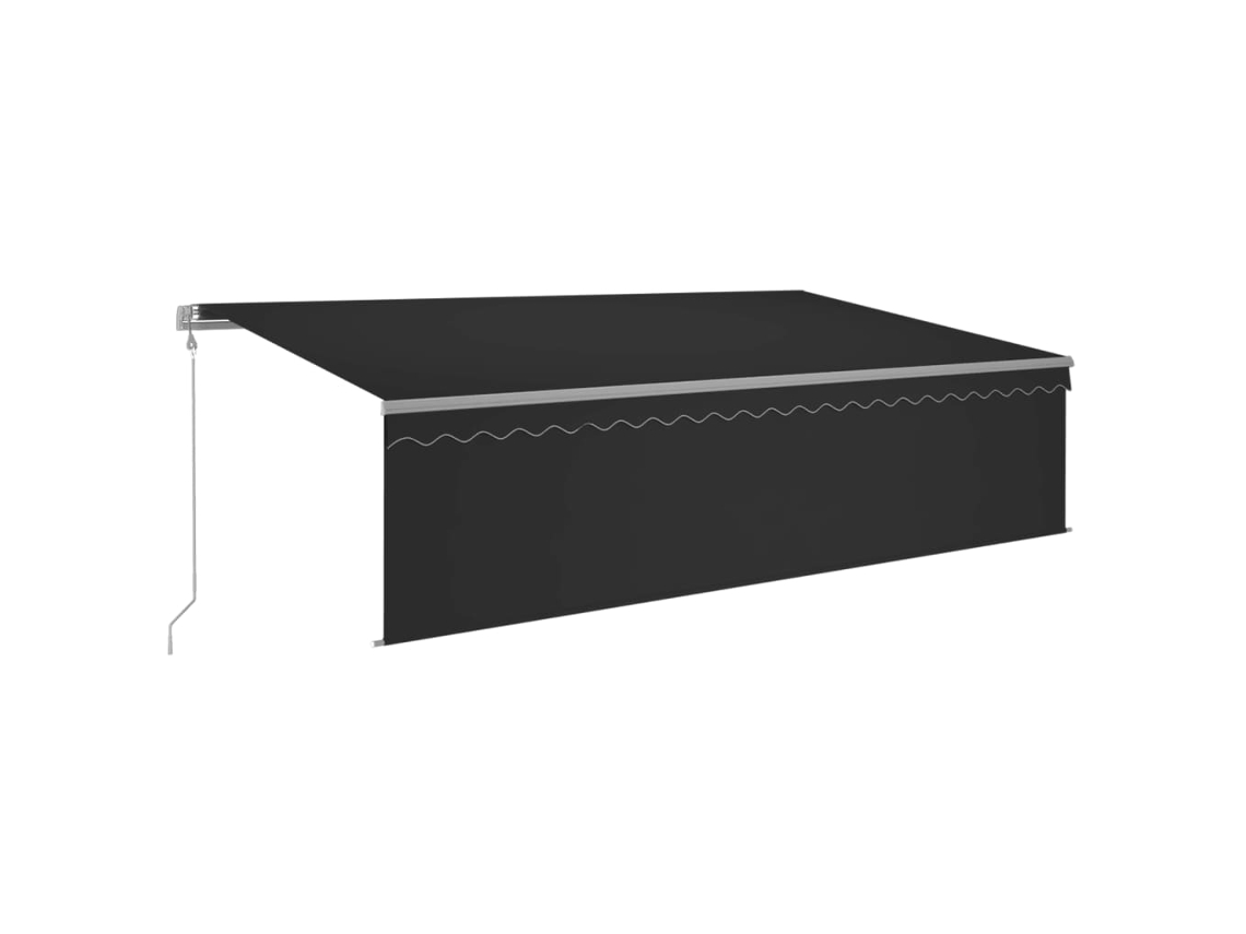 Retractable Awning, Retractable Awnings Vidaxl Antracite Alumínio (5 X 3 M)