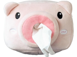Porta-lenços Porquinho Para Carro - Pelúcia - Engraçado - Formato Porco - Para Carro (rosa)