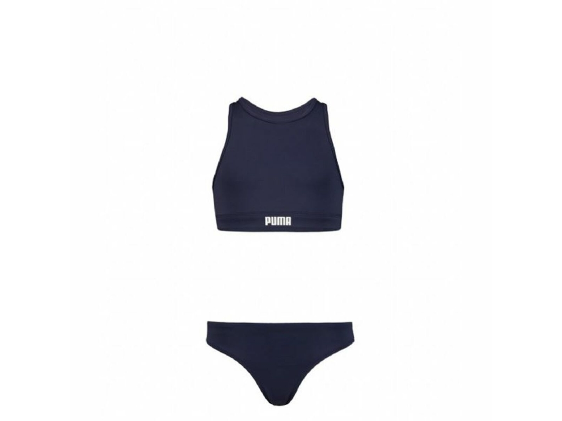 Fato de Banho de Menina PUMA Racerback 2 Peças Azul 11-12 Anos