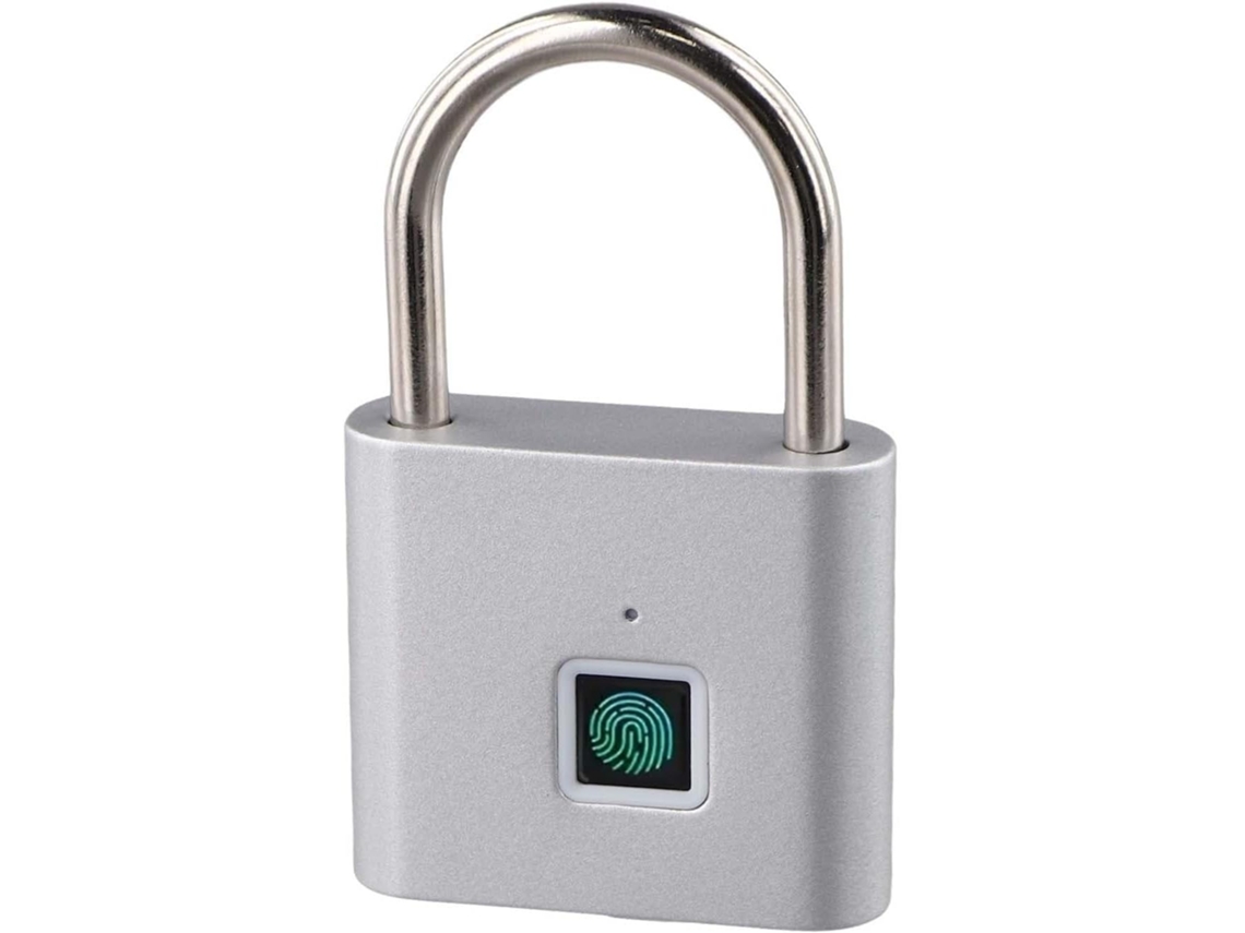Cadeado Biométrico Com Função De Carregamento Usb Para Malas, Mochilas, Armários E Bicicletas, Fechadura Inteligente Sem