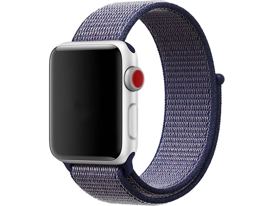 Bracelete Apple Watch 42, 44 mm WJS Nylon Azul