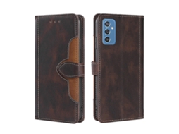 Capa De Couro Com Fivela Magnética E Sensação De Pele Para Samsung Galaxy M52 5g