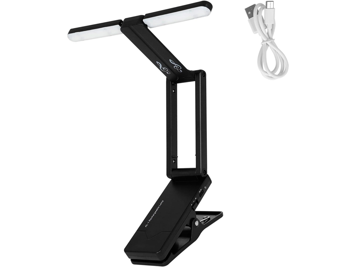 Luzes De Led Para Livros, Com Clipe, Recarregáveis, Estante