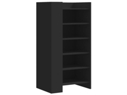 Shoe Cabinet, Shoe Cabinets Vidaxl Preto Madeira Processada (n/a)
