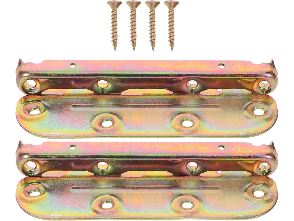 Vicasky Conjunto De 2-conectores Metálicos Para Suporte Cama, Acessórios De Ferragens Para Trilhos Cama