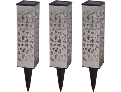Iluminação Decorativa LUMI JARDIN (Cinzento - Aço Inox - 5.8x5.8x31 cm)