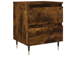 Bedside Cabinet, Bedside Cabinets Vidaxl Marrom Madeira Processada (n/a)