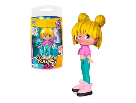 Figura Pinypon Top Girls Rubia Street Style Articulada 11 Cm 39953 Famosap25