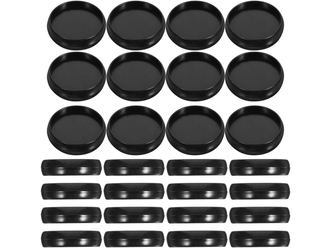 Tofficu 100 Peças Discos De Reliure Design Criativo Polivalente Em Plástico Noirs Lote Para Álbuns De Fotos E