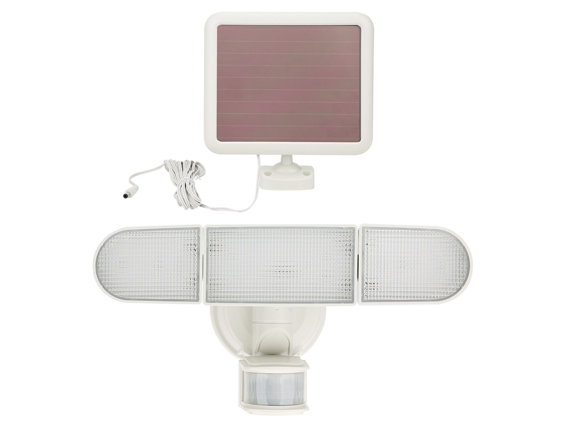 Rebe-luz Solar Inteligente Com Sensor De Movimento 3 Cabeças Para Jardim Parede Exterior Iluminação Lar