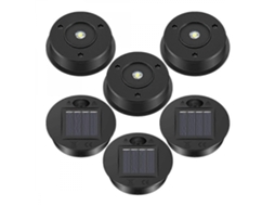 Kit com 6 Luminárias Solares AQUAFORGE Suspensas com 7 Lúmens