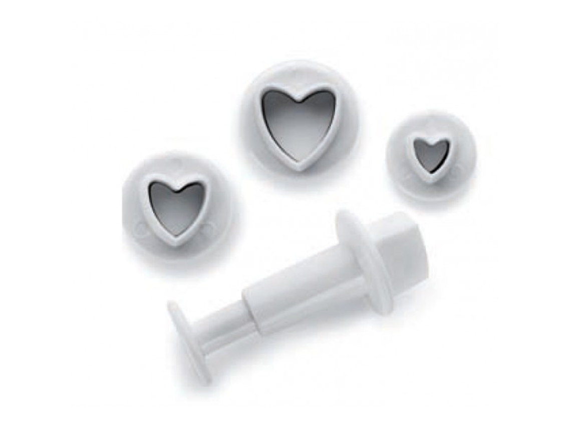 Set 3 Cortadores Corazón IBILI