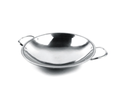 Panela Seca Aço Inox S/MARCA com Alças Duas e Fundo Arredondado