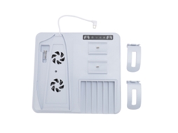 Base de Resfriamento com Prateleira de Armazenamento de Discos para Ps5 Slim. EOOCOO